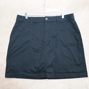Croft & Barrow Black Stretch Skort Size 16
